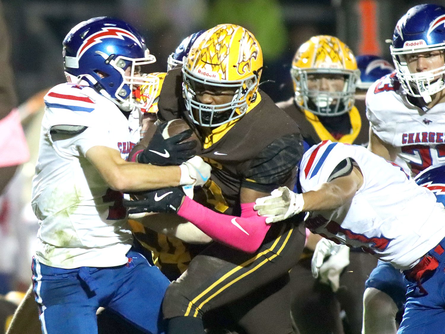 Jacobs piles up big yards on the ground, again, coasts to win over Dundee-Crown