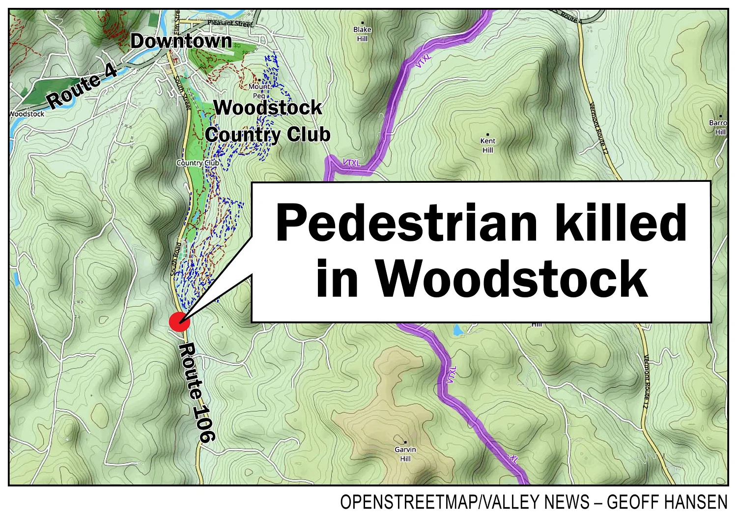 Police: Driver strikes and kills Hartland woman
