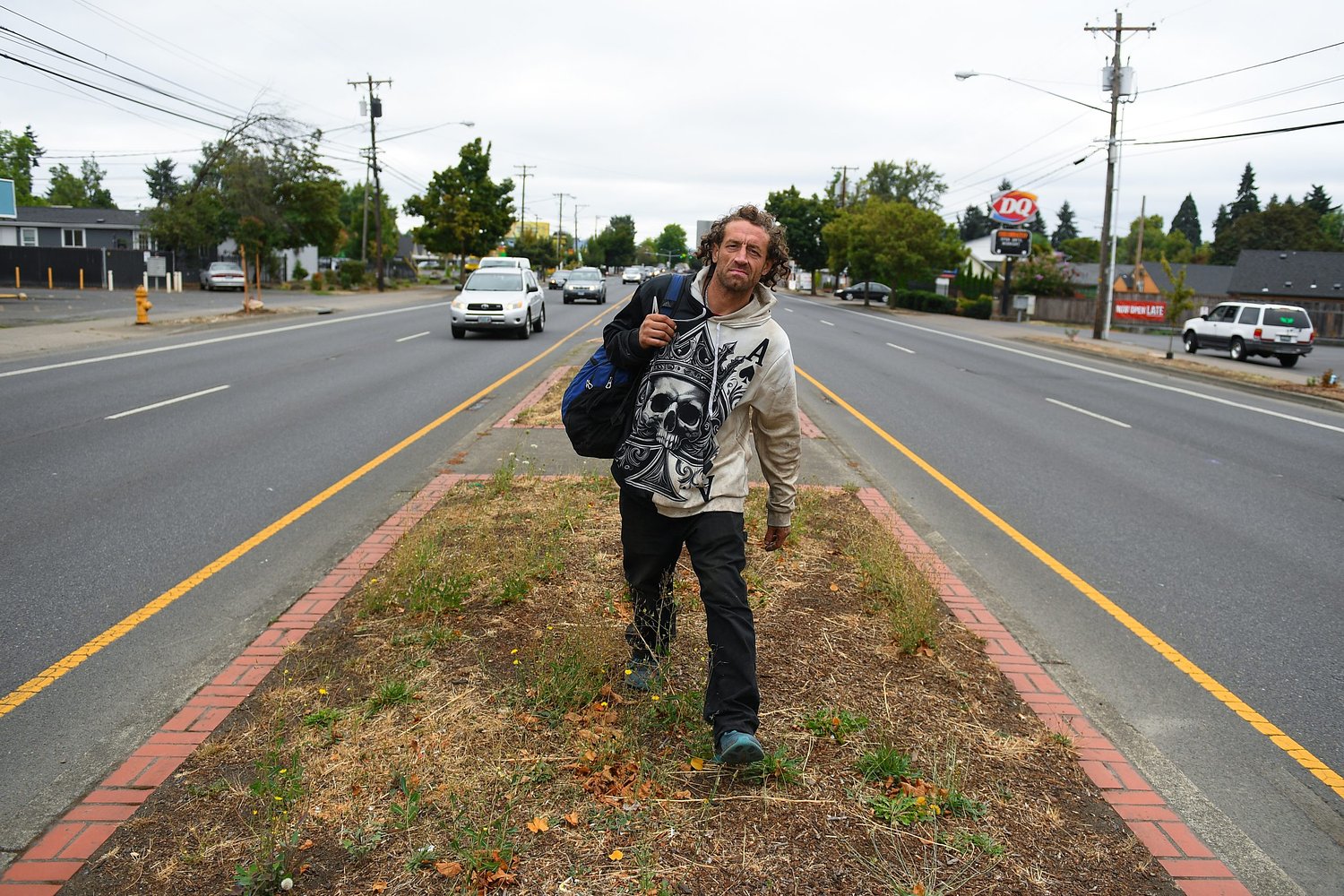 Along Highway 99 in Eugene, pedestrian traffic deaths are another risk for the unhoused 