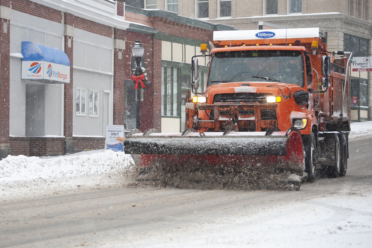 There's a citywide parking ban in Bangor tonight