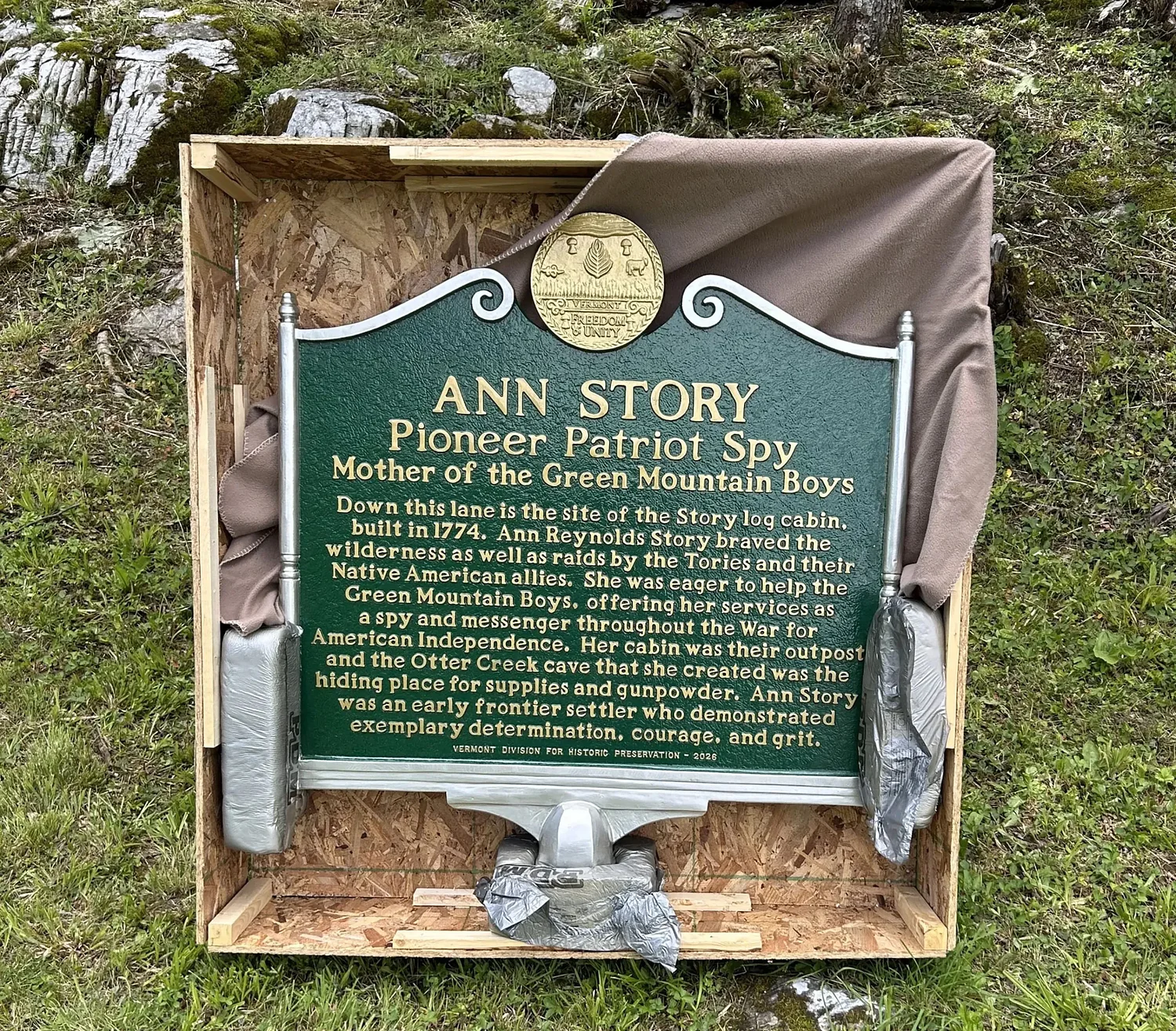 New roadside marker celebrates Ann Story, ‘Mother of the Green Mountain Boys’