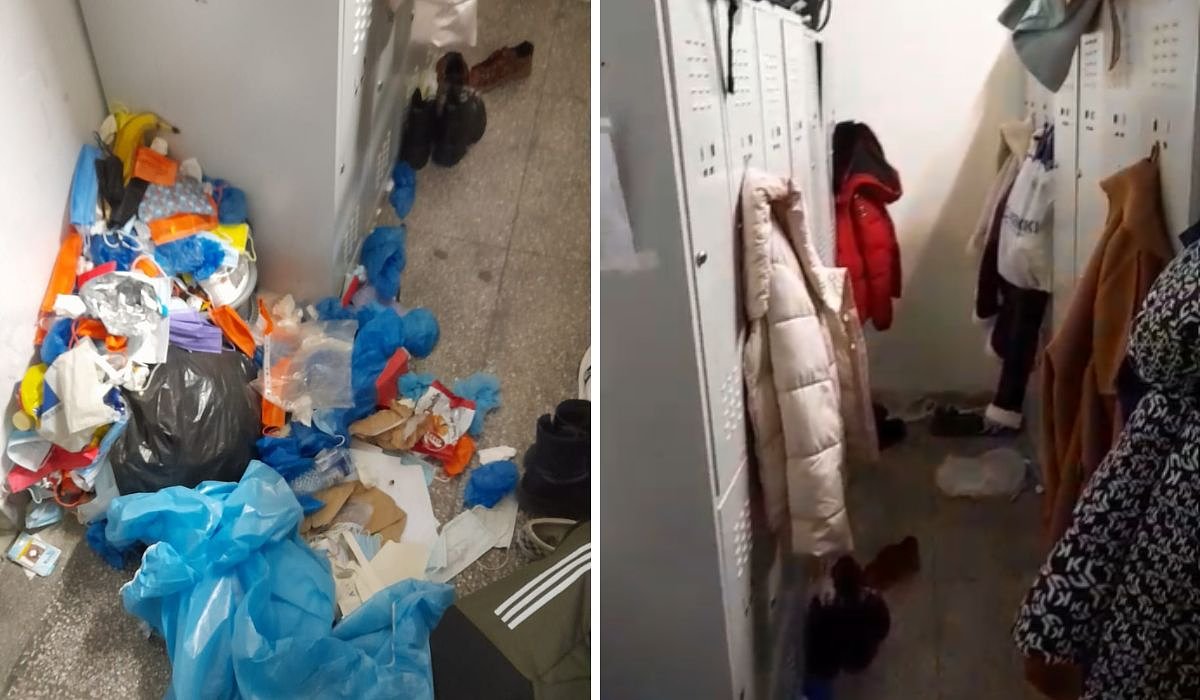 Cazul vestiarelor insalubre ale studenților de la Spitalul Județean, anchetat de DSP Sibiu: se fac controale!
