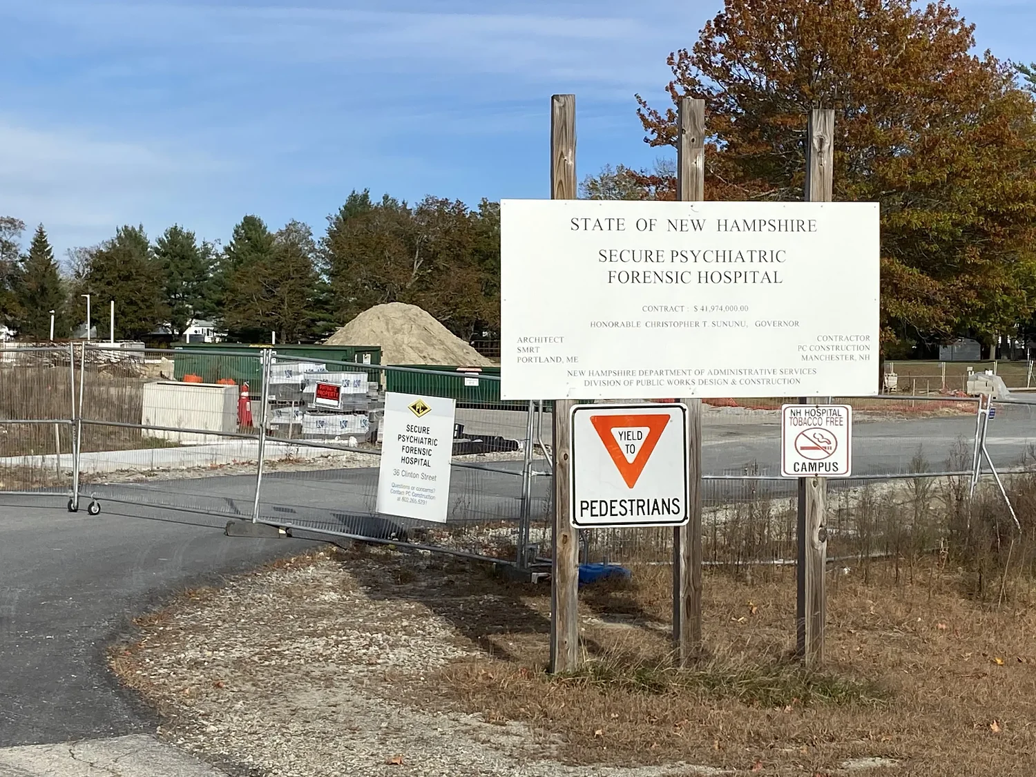 With winter looming, long-stalled psychiatric hospital in Concord shows no progress