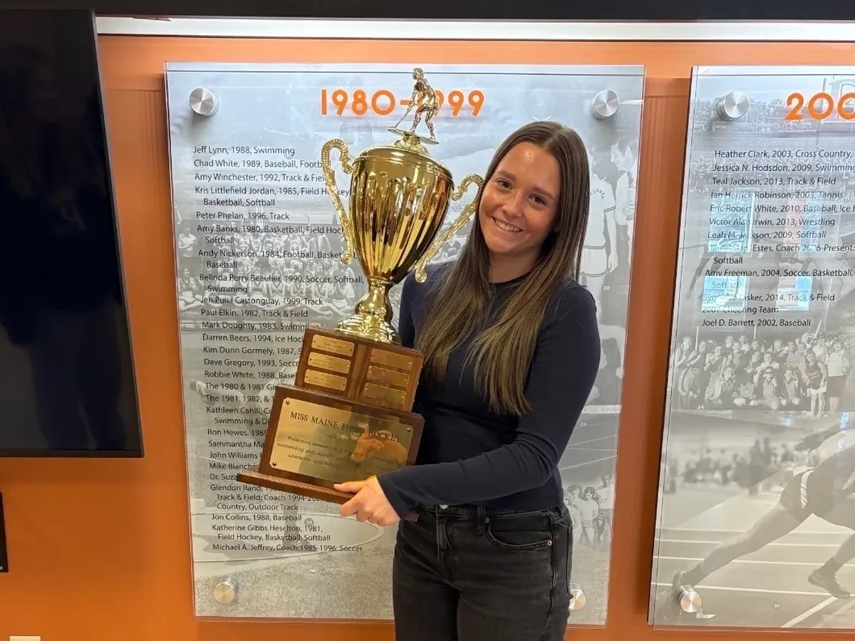 Brewer goalie takes home top Maine field hockey award by thinking like a goldfish