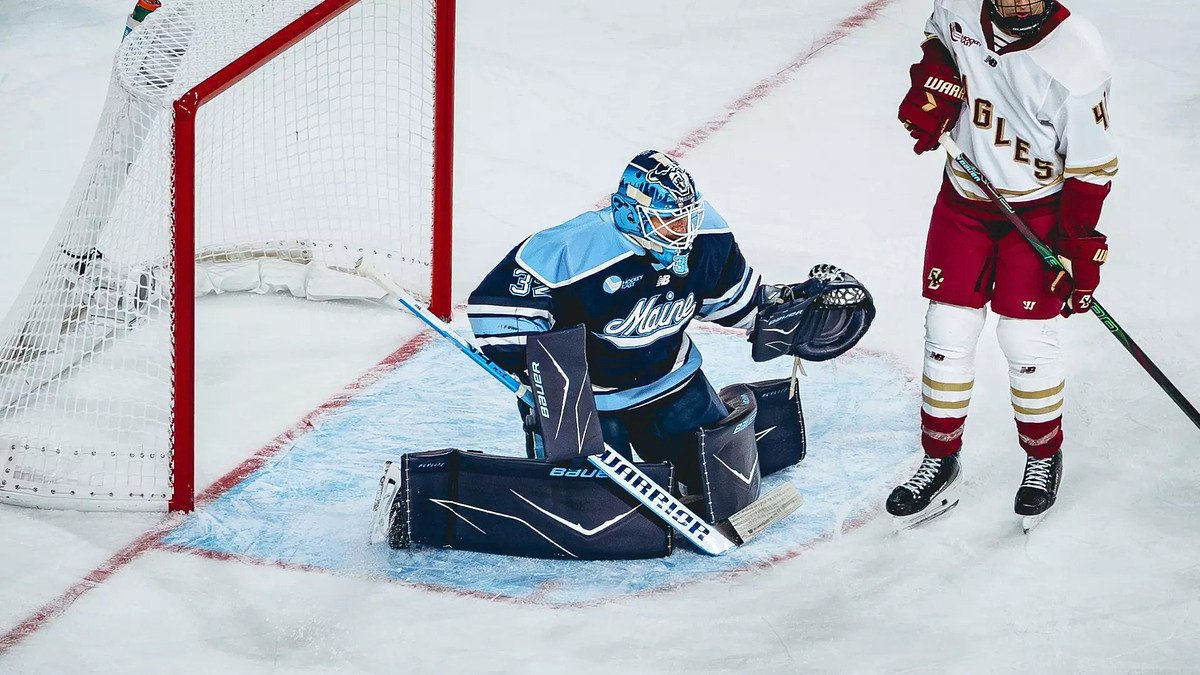 UMaine’s freshman goalie makes the most of his first start in 21 days