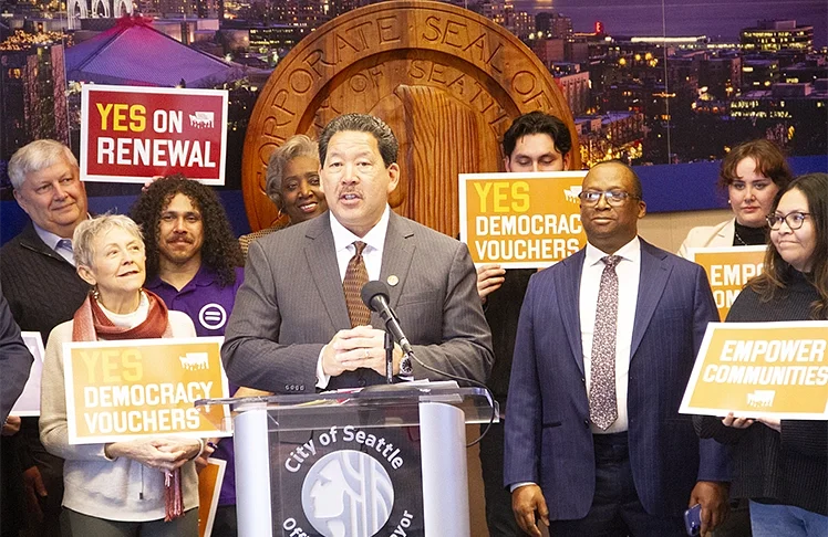 Mayor Harrell Proposes 10-Year Renewal Of Seattle’s Democracy Voucher Program