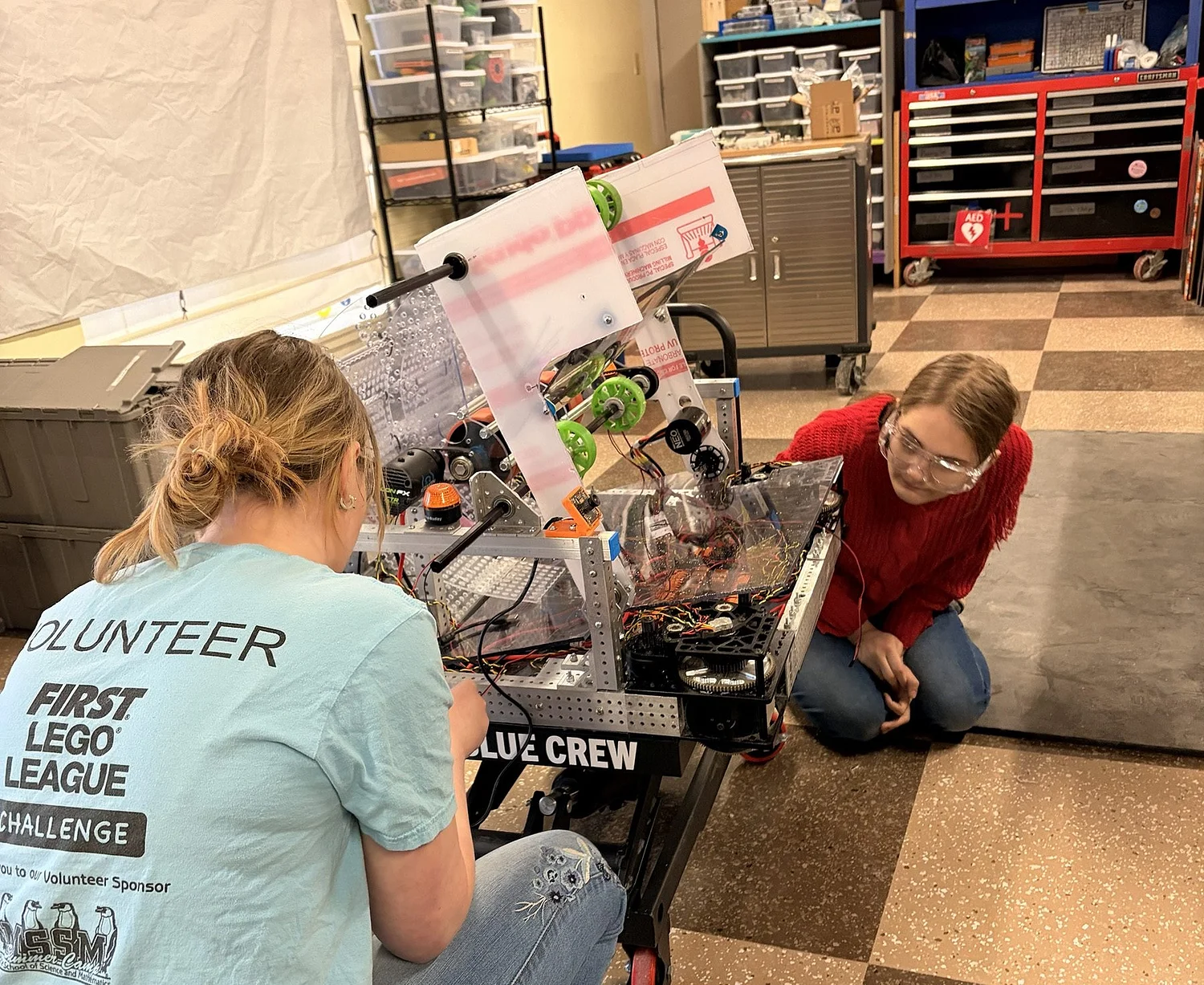 UMF welcomes Blue Crew High School Robotics Team to campus for the 2026 season