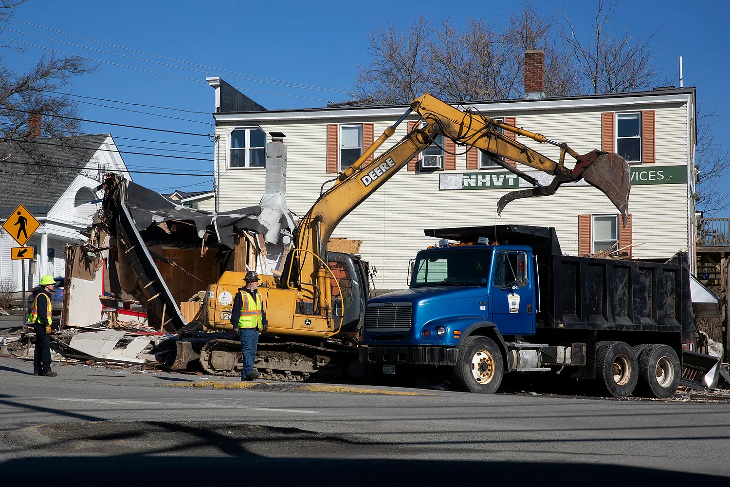 Demolition begins to make way for new downtown Lebanon roundabout
