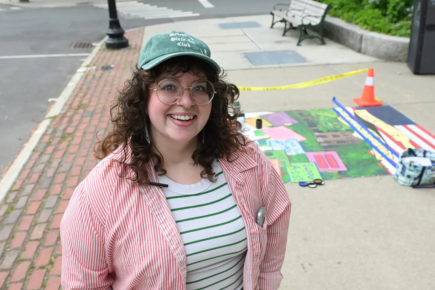 'We are all patriots': Greenfield sidewalk muralists invite all to learn more about the American Revolution