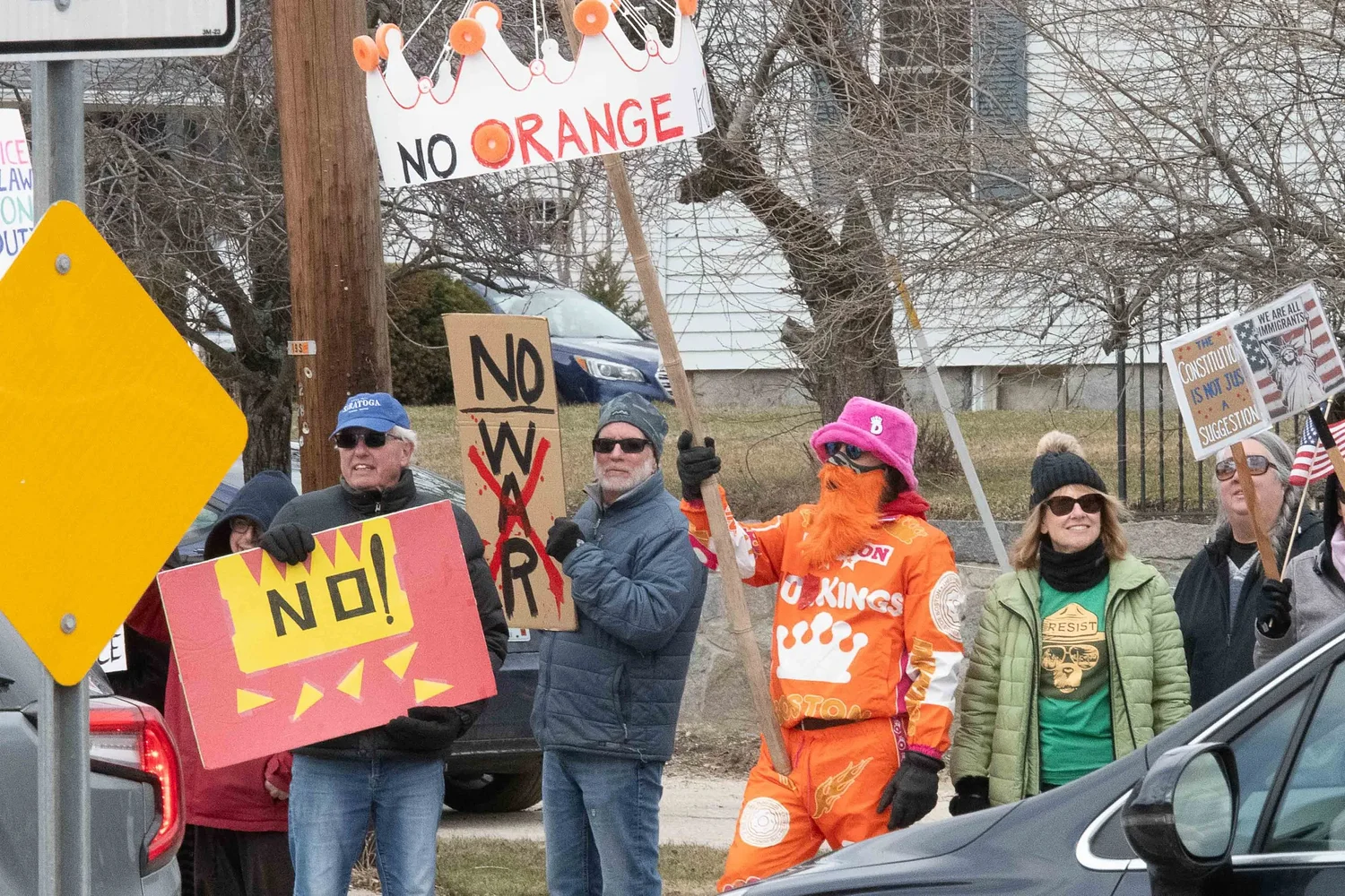 Hundreds join 'No Kings Day' protests in Monadnock region