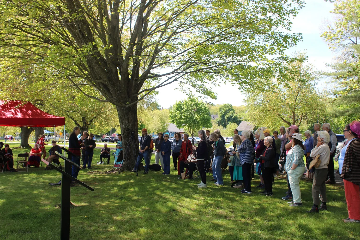 Remembering Peskeompskut: Hundreds gather in Turners Falls to mark 350 years since Great Falls Massacre