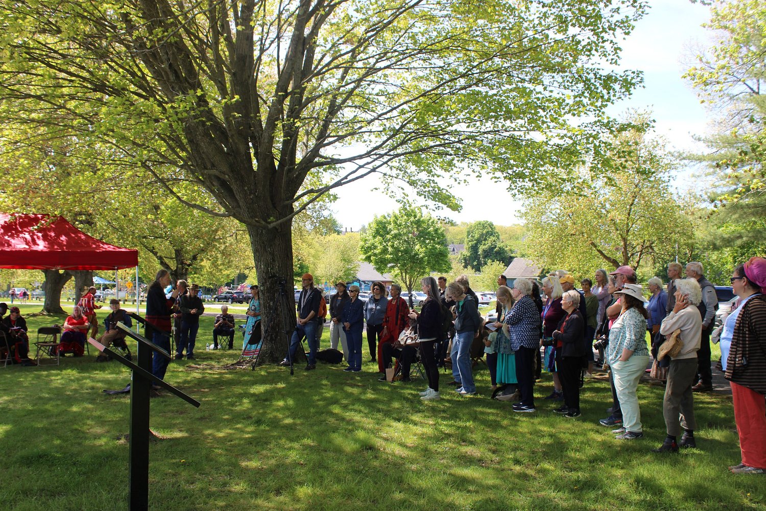 Remembering Peskeompskut: Hundreds gather in Turners Falls to mark 350 years since Great Falls Massacre