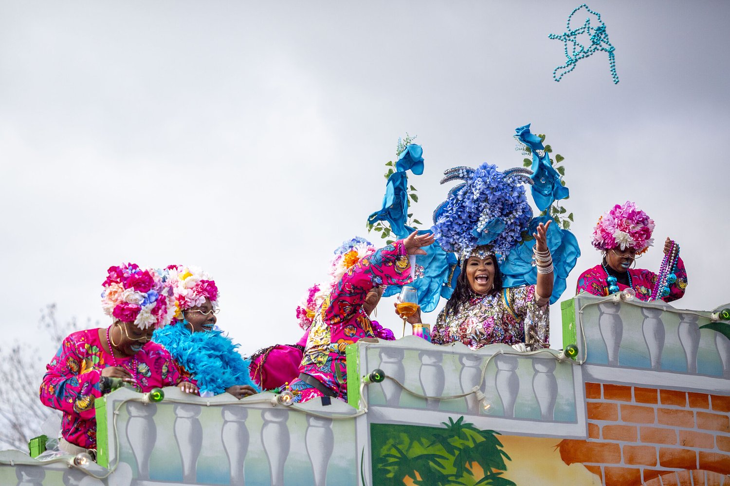 Krewe of Nefertiti, which serves year-round, gets ready to roll in New Orleans East for its sixth year