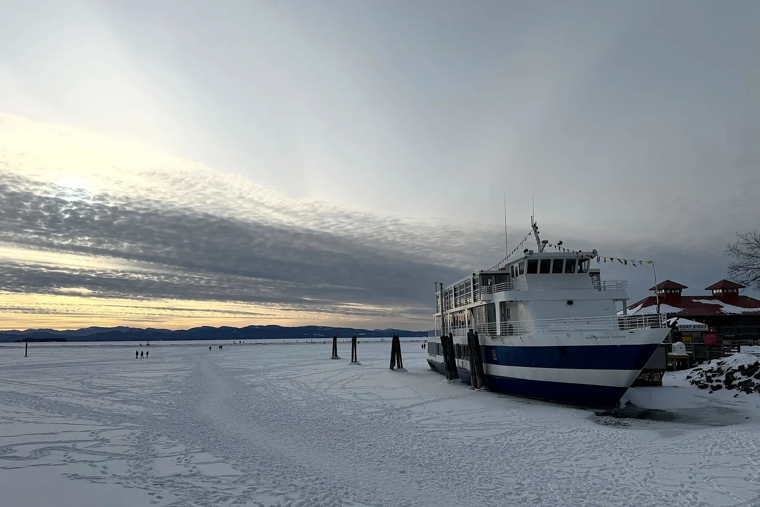 Lake Champlain fully freezes for the first time in 7 years