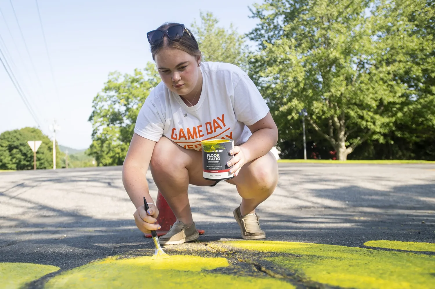 Sunflower restored: Westhampton mural gets fresh bloom