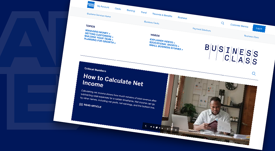 Does American Express Business Class Get a Good Content Marketing Grade?
