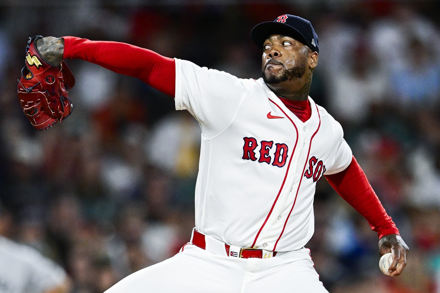 Red Sox’ Aroldis Chapman breaks MLB record for most reliever strikeouts ever