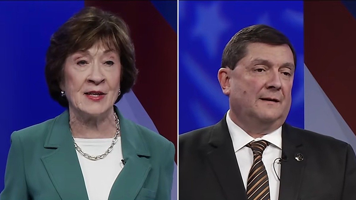 Susan Collins won't say Kavanaugh vote was a mistake in 1st debate with Troy Jackson