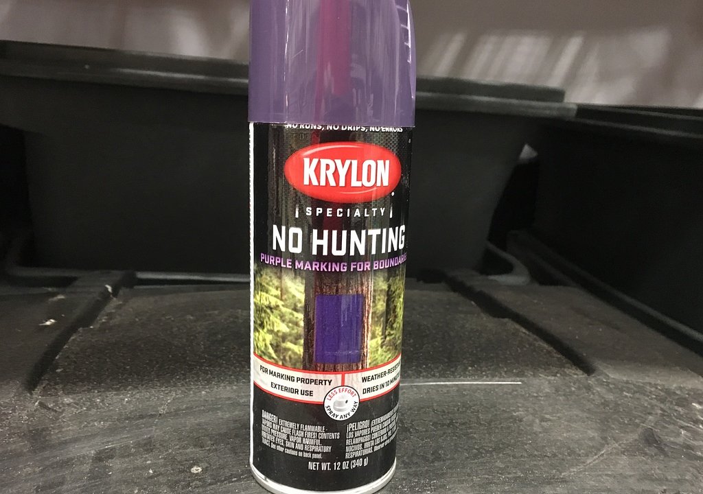What it means when you see purple paint on a tree