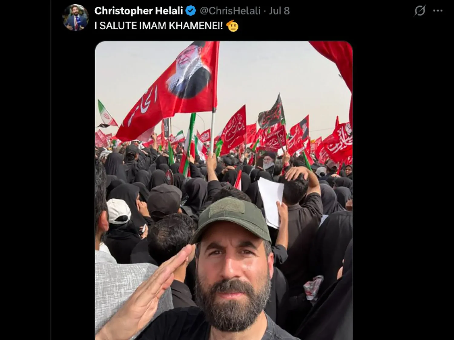 He’s the high bailiff of Orange County, Vermont. Now, he’s in Iran — and saluting its ‘holy war’ with the US