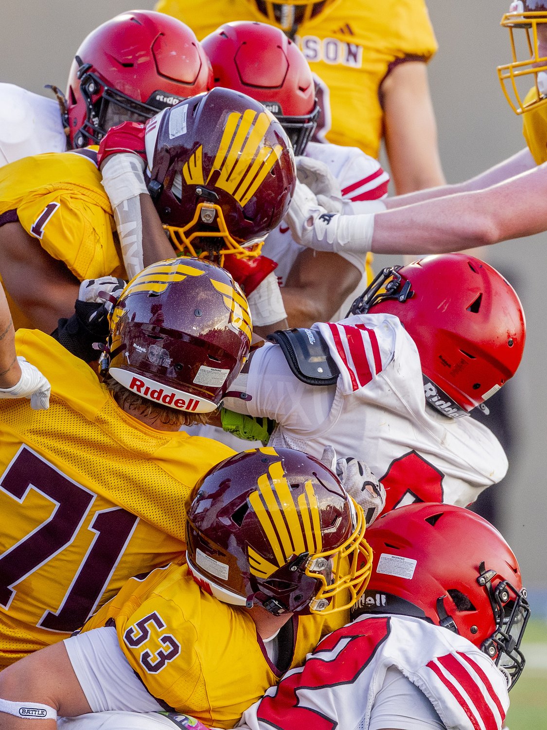 Three late ejections force referees to end Michigan high school football game