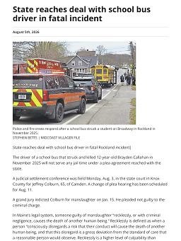 State reaches deal with school bus driver in fatal incident