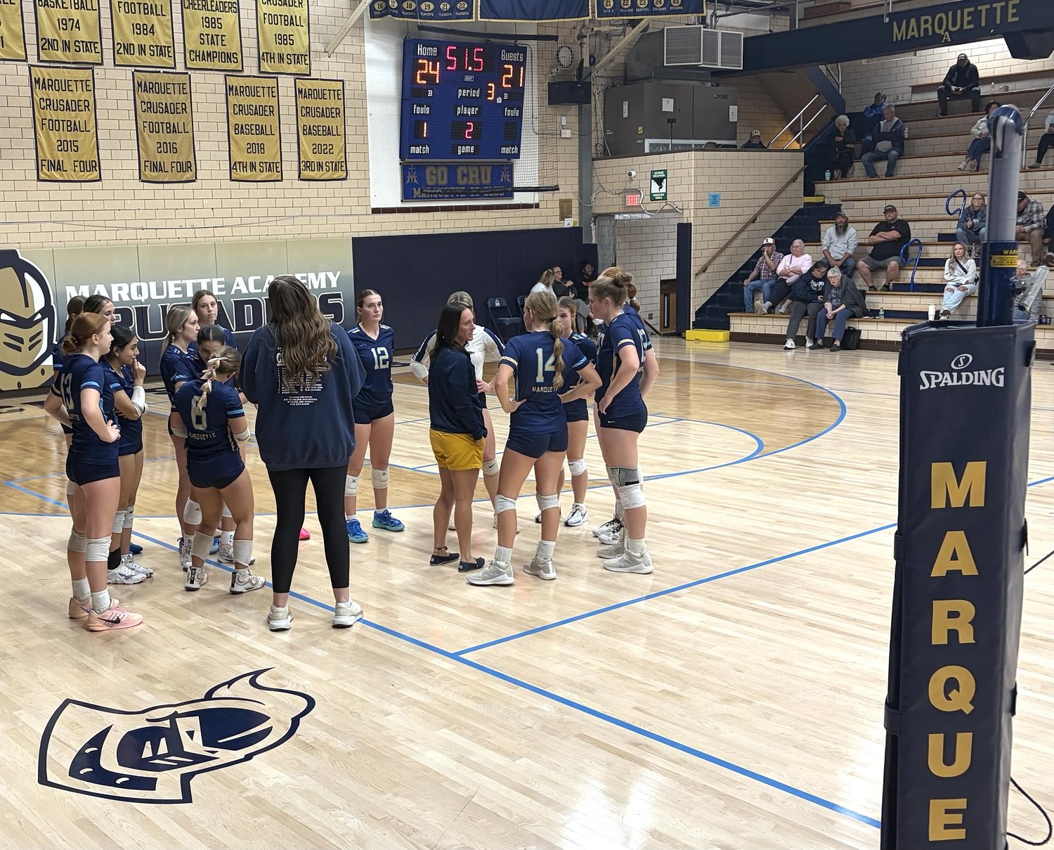 Somonauk scrappy in second set, but Marquette rebounds for three-set victory