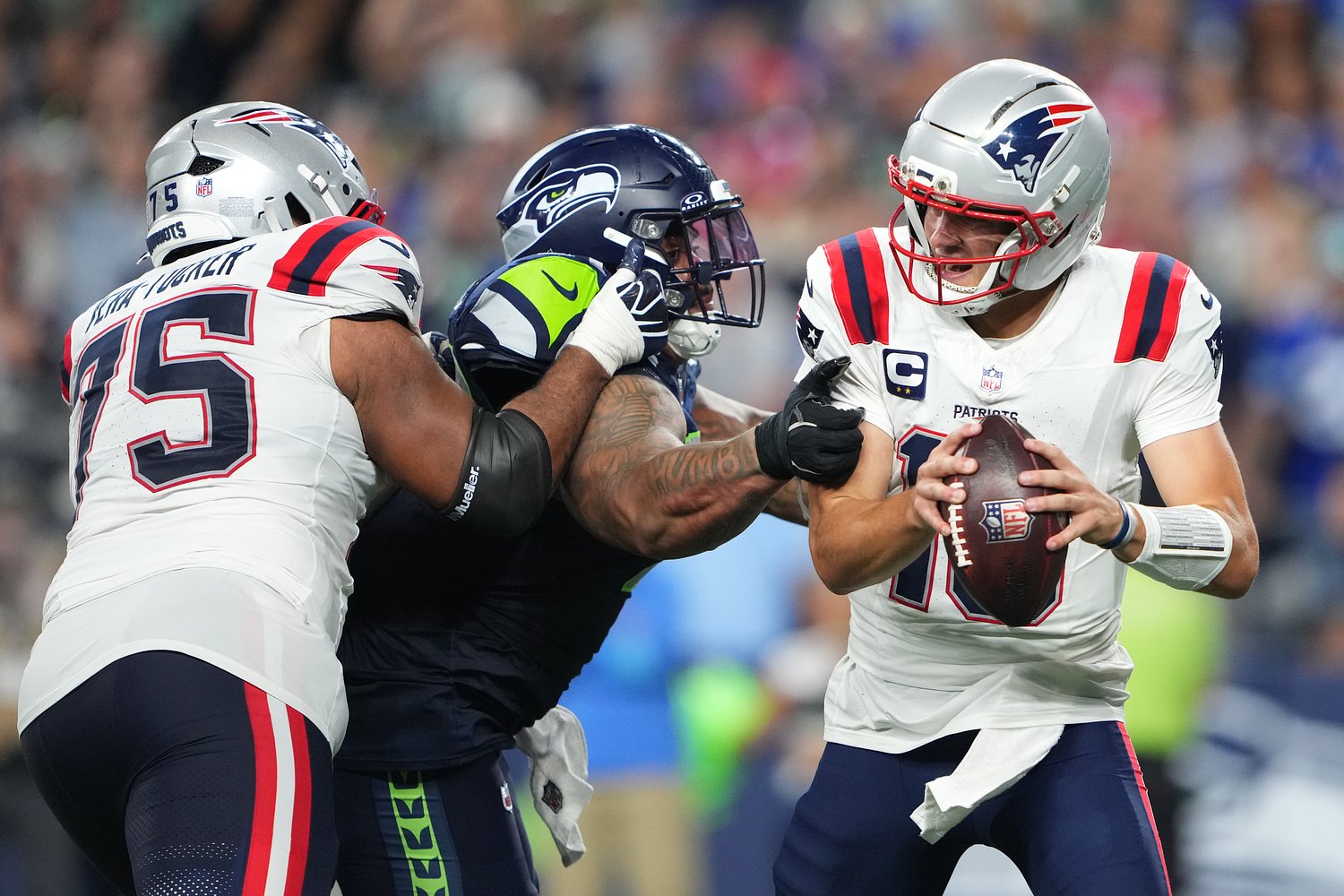 Patriots takeaways: Injury updates on offensive linemen Alijah Vera-Tucker and Ben Brown