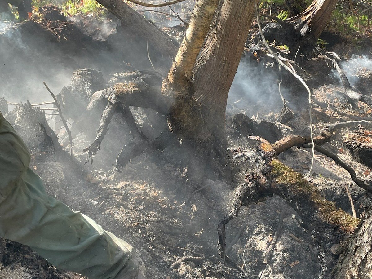 U.P. wildfires remain calm but won’t fully extinguish until snow covers them, DNR says