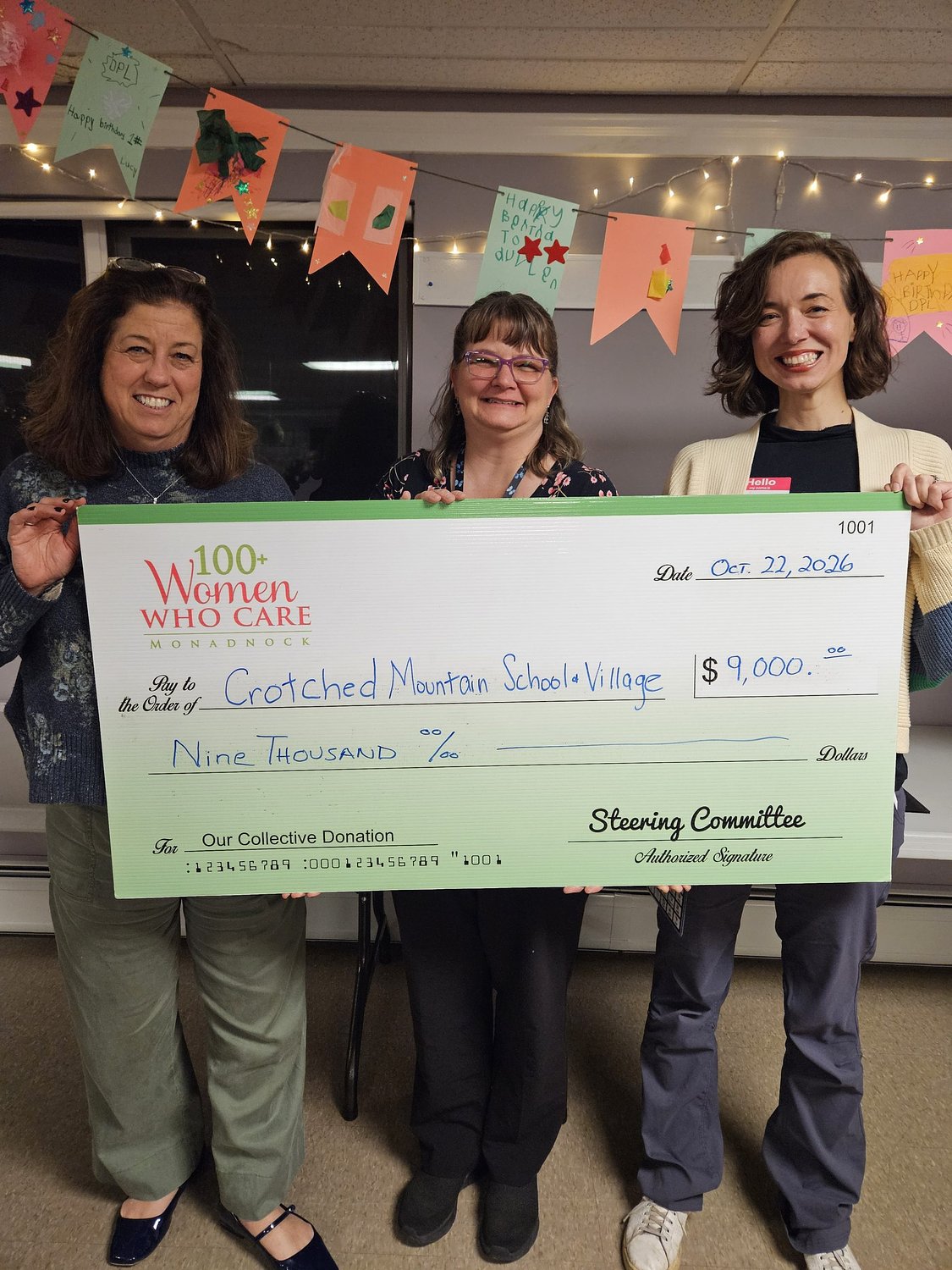 100+ Women Who Care awards $9,000 to Crotched Mountain School and Village