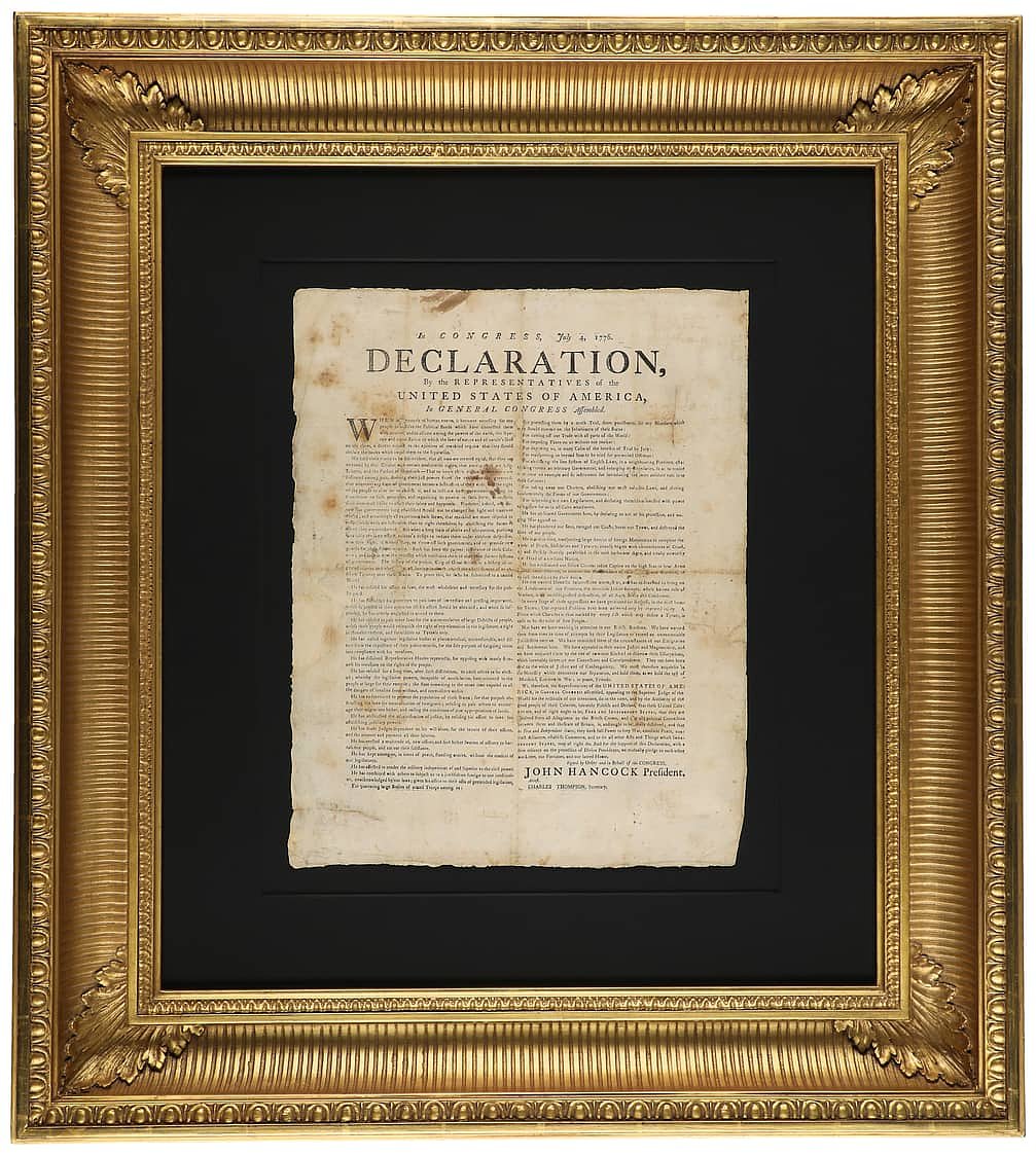 A rare Declaration of Independence copy is in N.J. — and bidding has already topped $1M