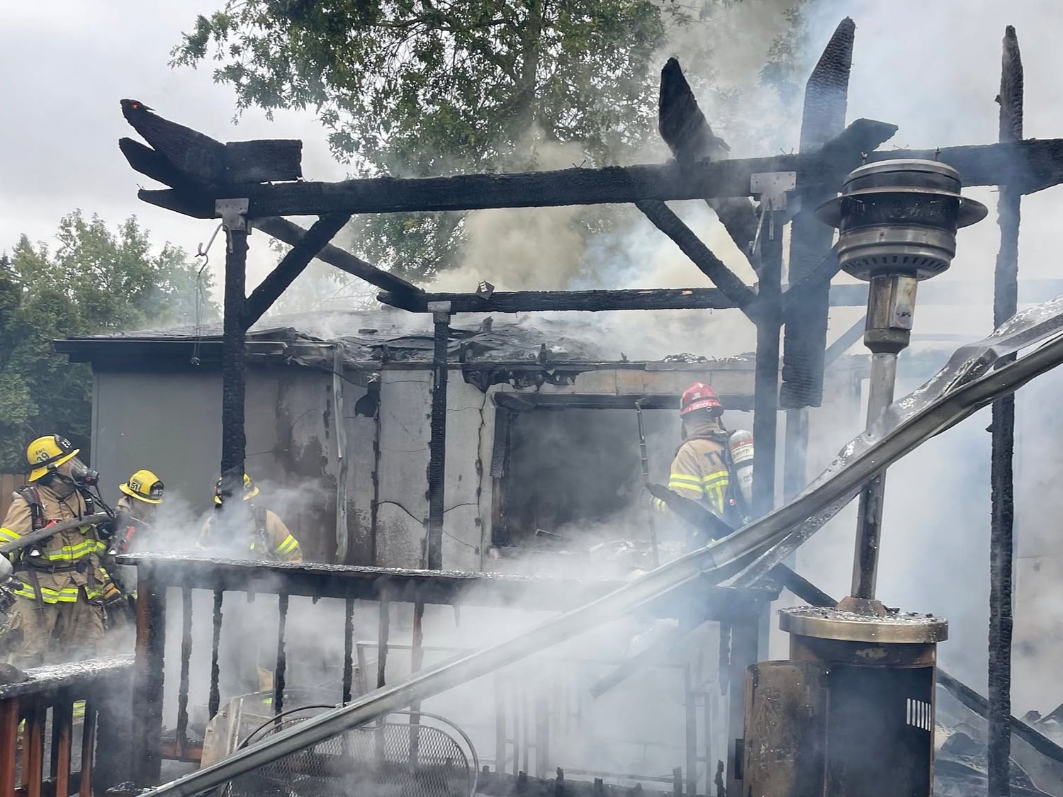 Dog revived, tortoise rescued in destructive Sherwood house fire
