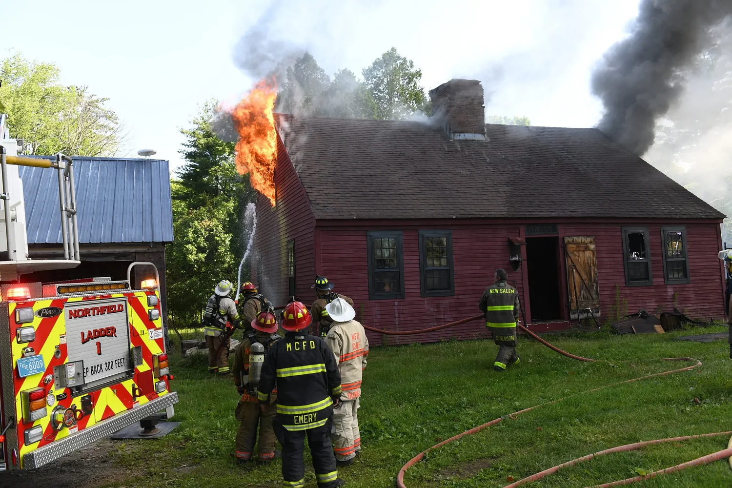 Community rallying around Wendell man affected by house blaze; mutual aid crews battle Orange brush fire