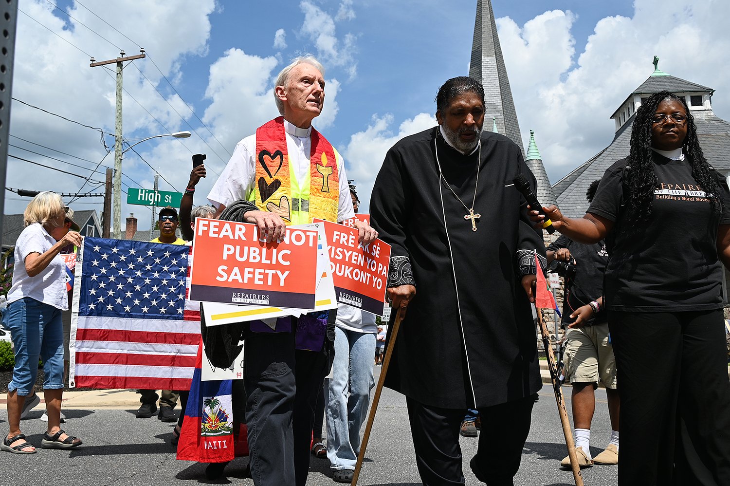 Clergy rally for Haitians in Maryland county amid fears of ICE surge
