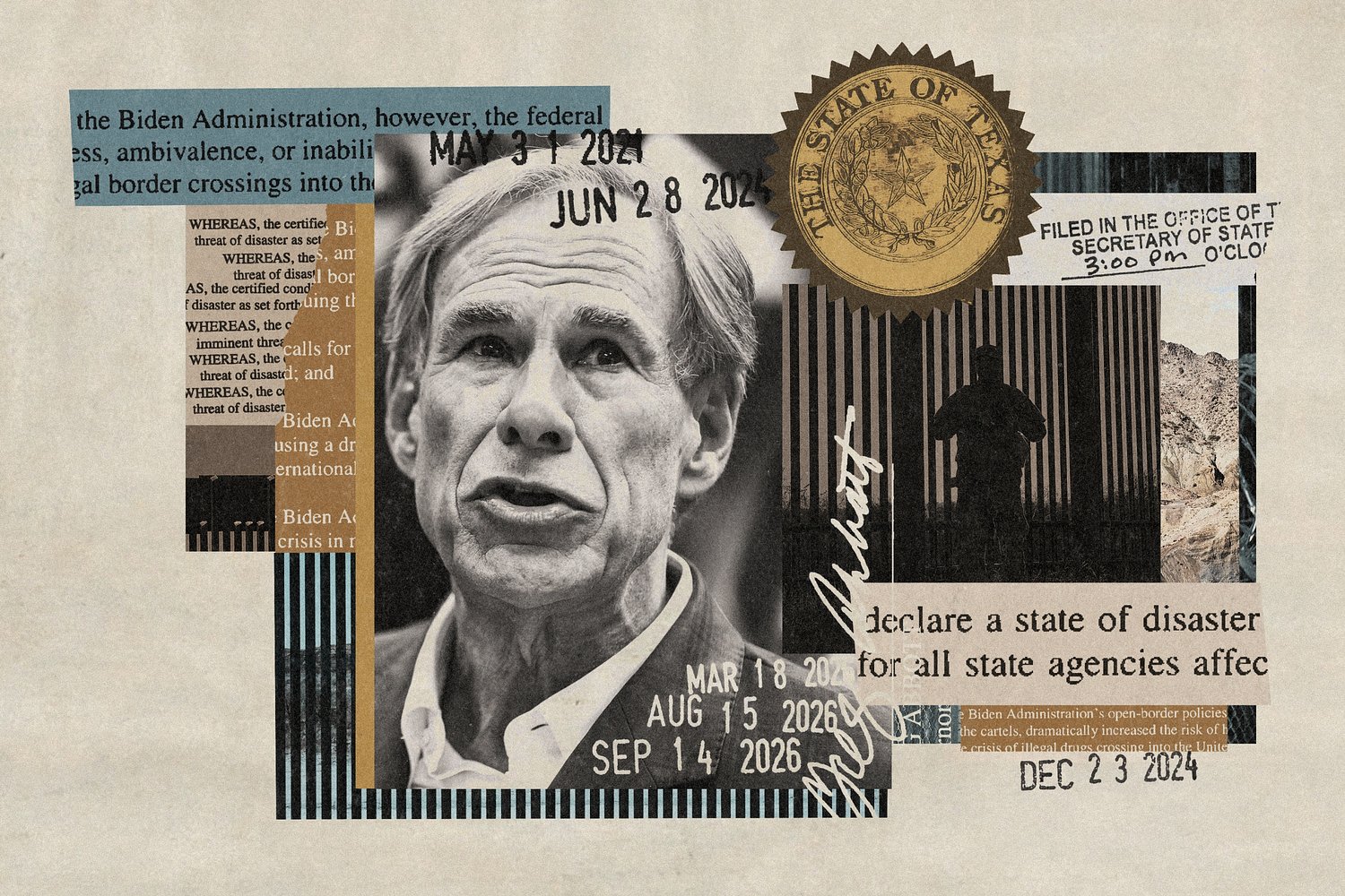 Trump says the border is secure. Texas Gov. Greg Abbott keeps declaring an emergency.