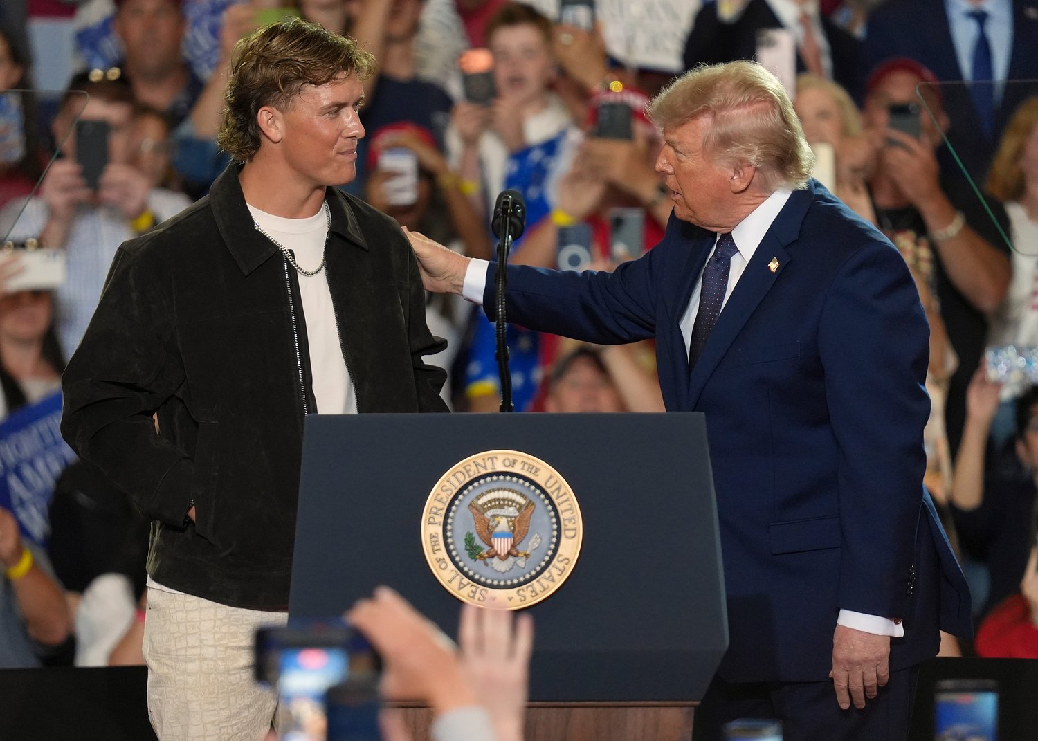 Is the ‘Trump curse’ to blame for Jaxson Dart’s injury? Giants QB introduced president at May rally