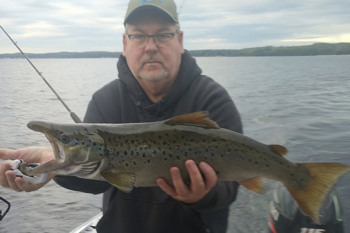 It’s hot salmon and lake trout fishing on this Maine lake right now