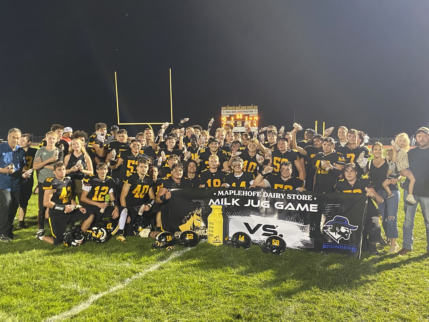Solanco football blasts Lampeter-Strasburg, hoists first Milk Jug since 2022
