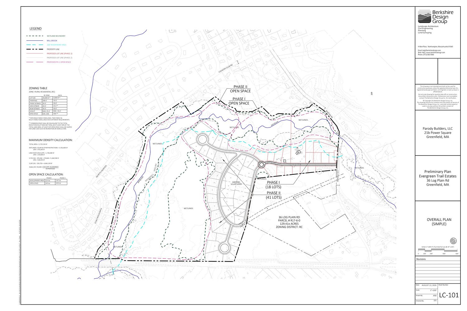 New 60-home subdivision proposed for Log Plain Road in Greenfield