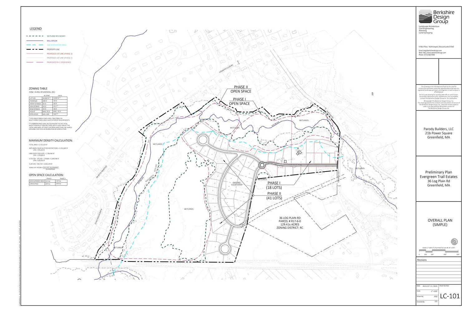 New 60-home subdivision proposed for Log Plain Road in Greenfield