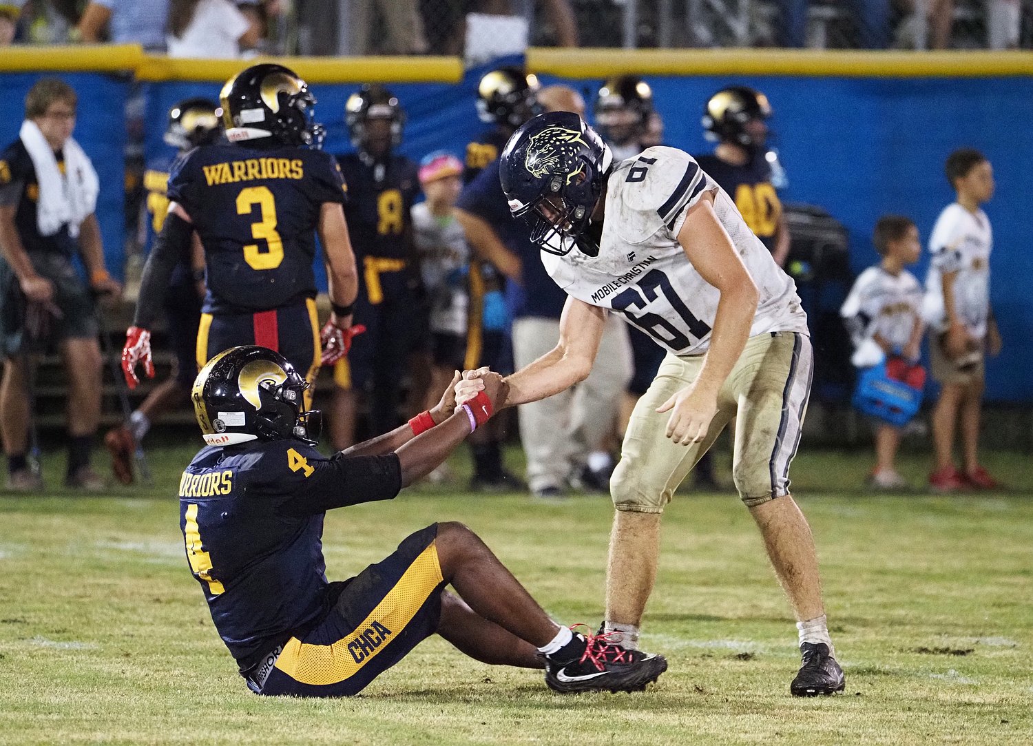 Mobile Christian survives muddy battle, scores late to edge Cottage Hill