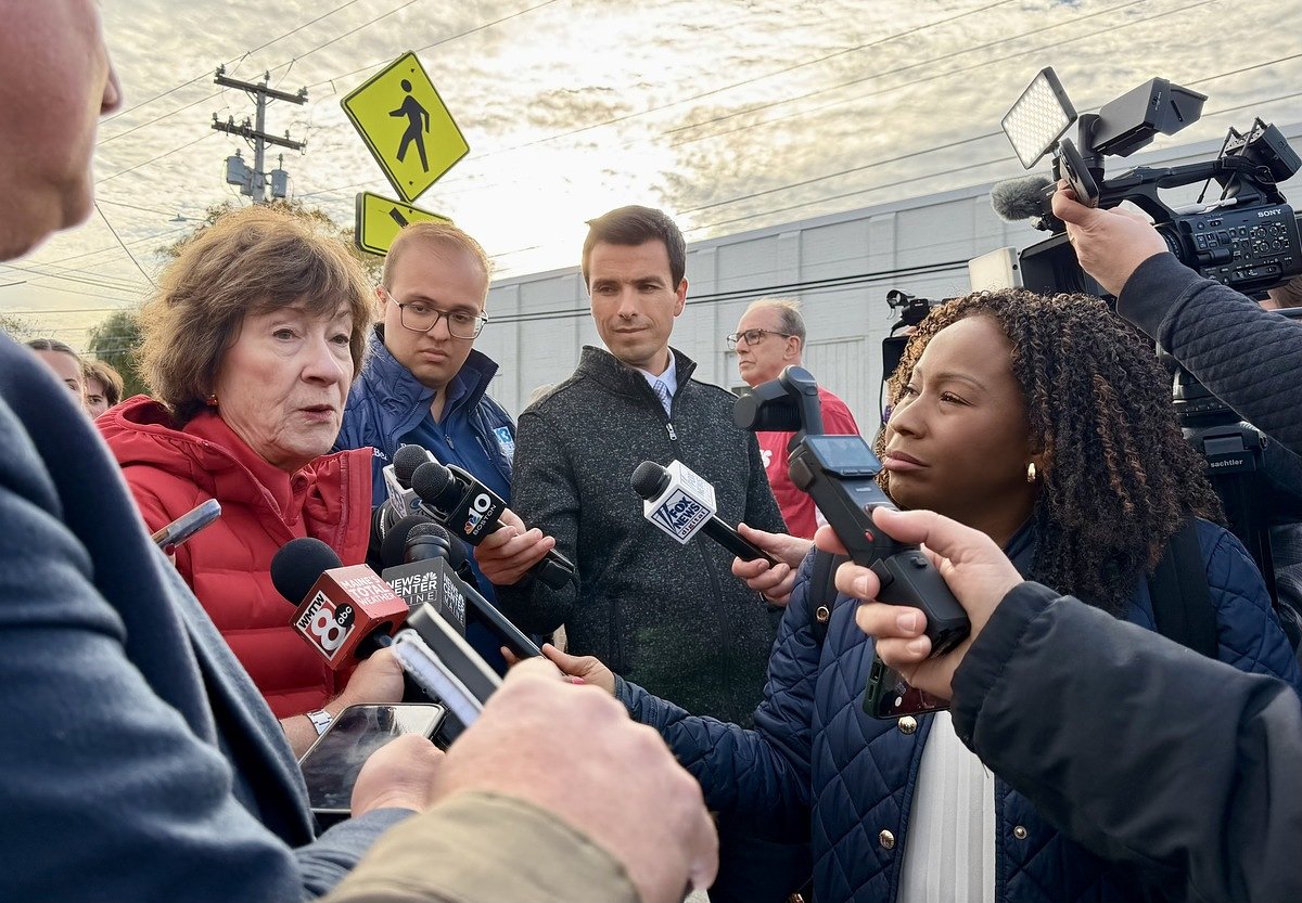 Susan Collins pushes her seniority while campaigning to Maine shipbuilders