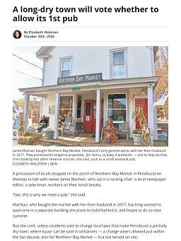 A long-dry town will vote whether to allow its 1st pub