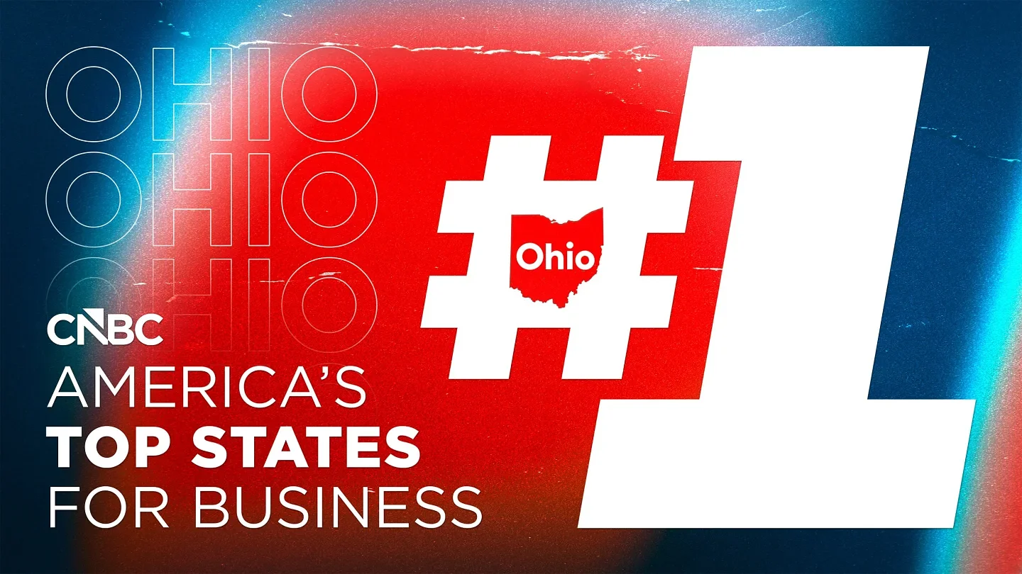 Ohio named top state for business in CNBC study