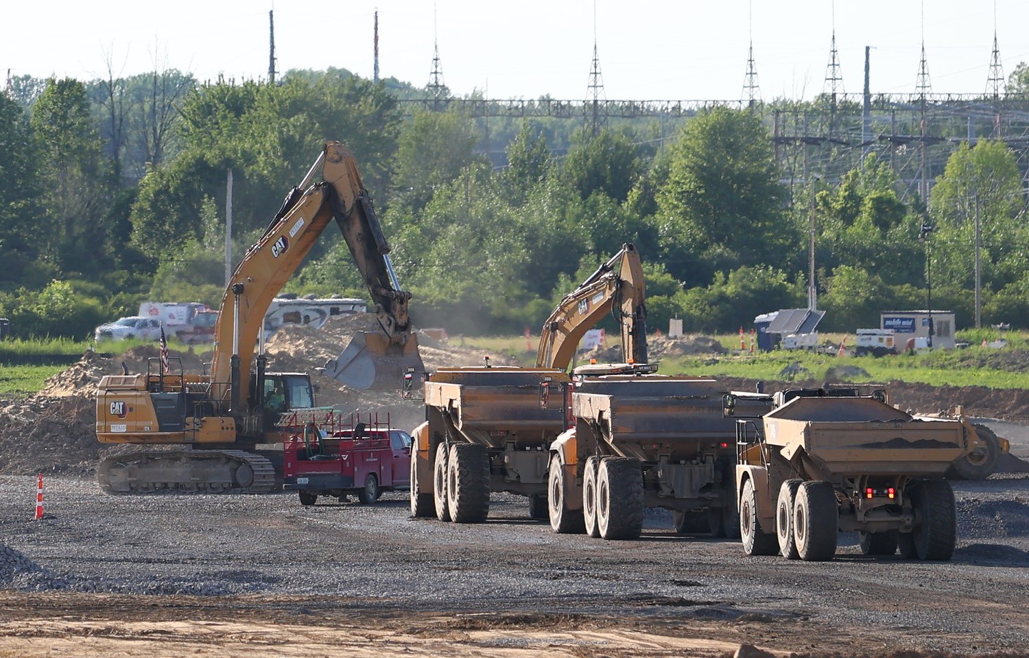 When will buildings rise at Micron site in Central New York?