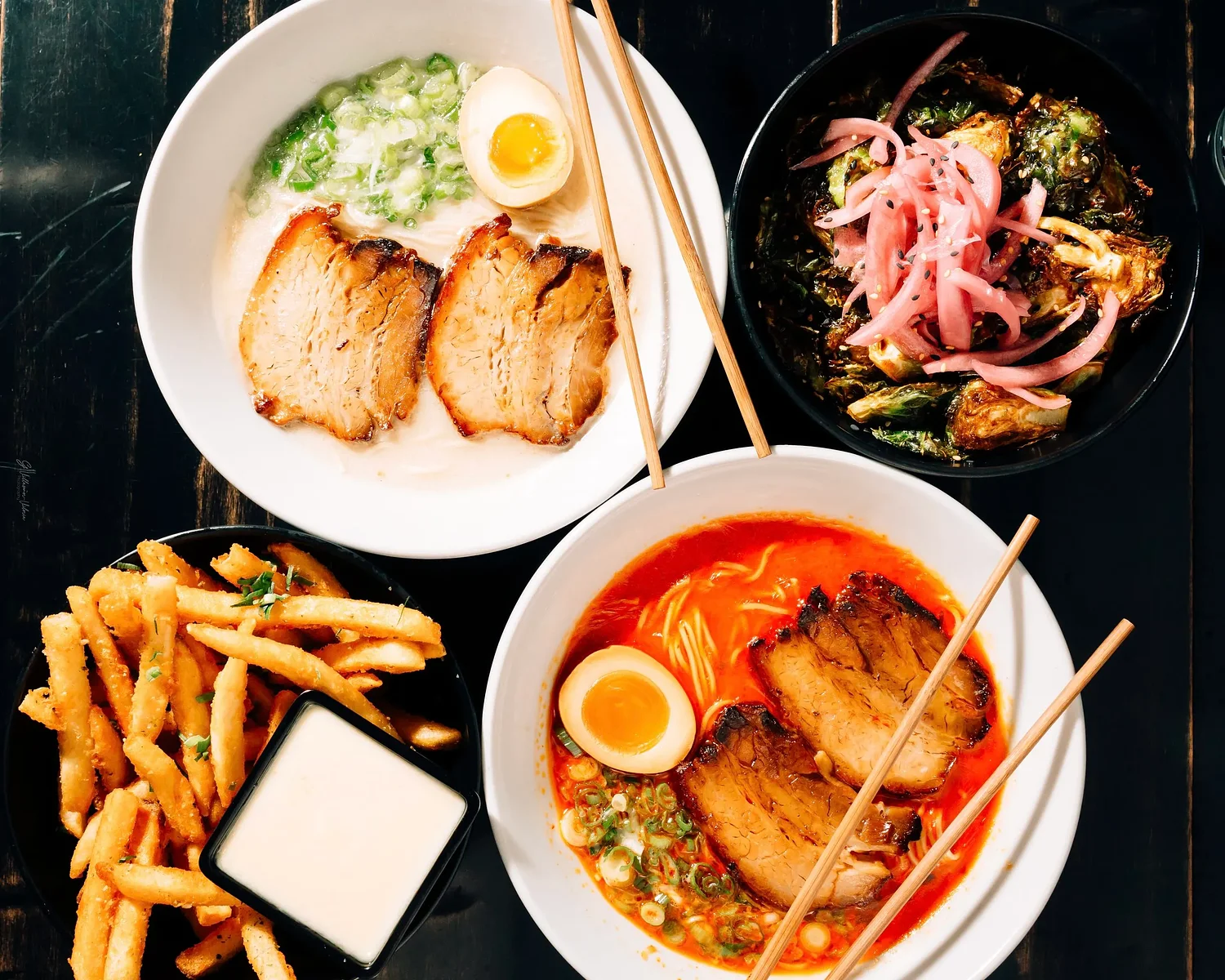 Sushi stall NoriFish and ramen stall Okiboru open at Ponce City Market