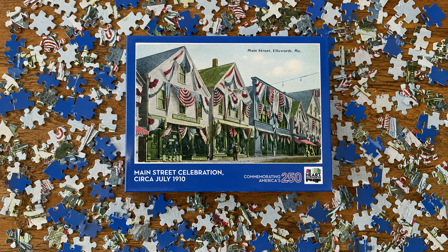 Heart of Ellsworth releases commemorative historic postcard puzzle honoring America's 250th anniversary