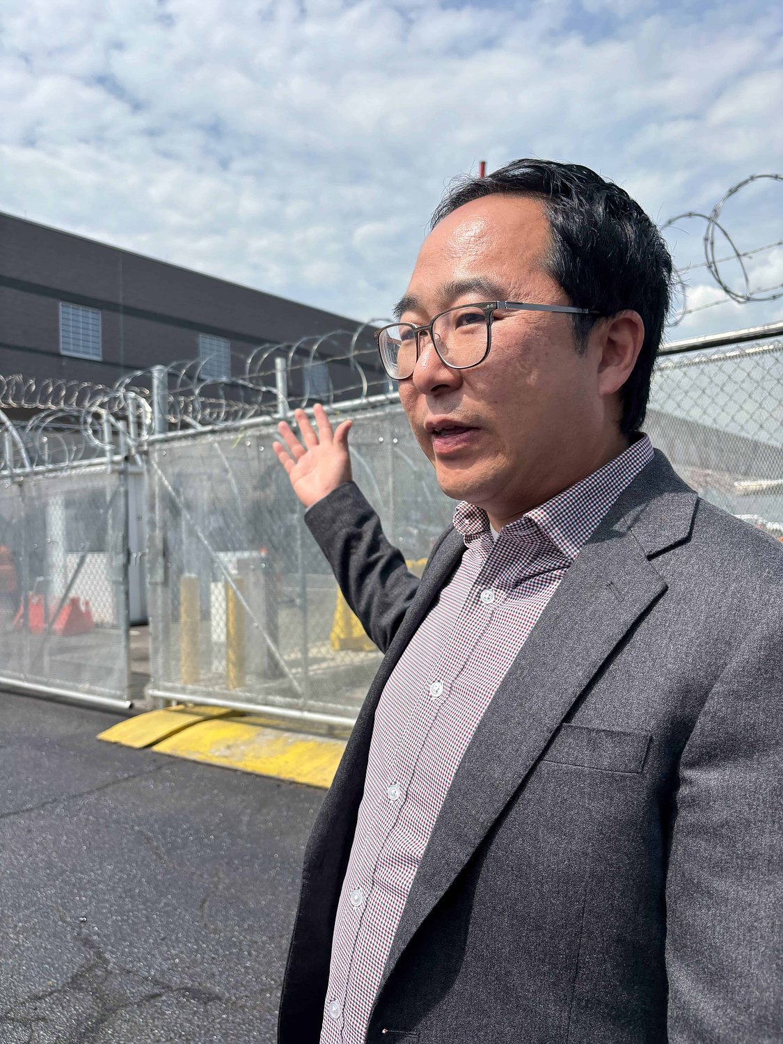 Sen. Andy Kim visits Delaney Hall, questions medical staff about detainee deaths