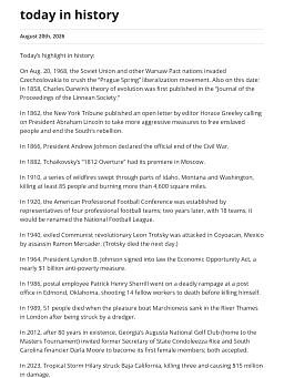 today in history