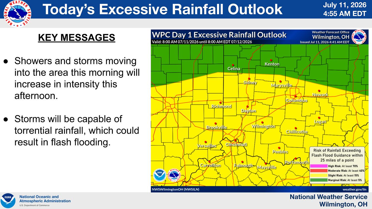 Flood watch in effect until Saturday evening